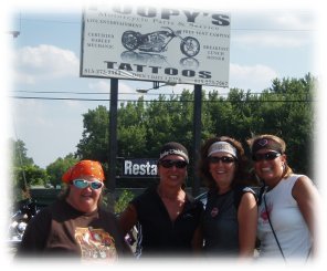 janet kathy carla and jenn at poopys