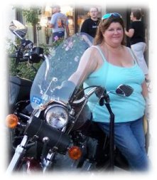 janet at east village bike night 2006