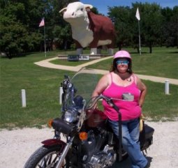 janet with albert the bull