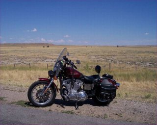 bike in the middle of montana