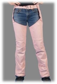 pink biker chaps