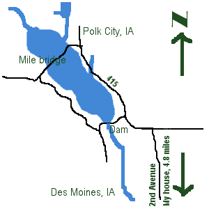 saylorville lake map