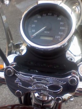 photo of speedometer