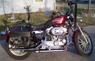 sportster with straight pipes