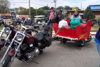 toys for tots toy run santa's sleigh