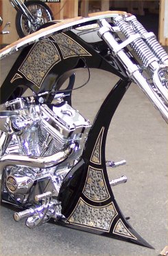 western chopper at rats hole custom show