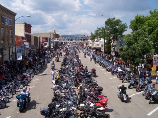 looking west down main street sturgis