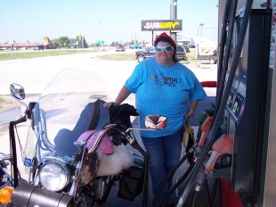 gas stop at onawa, iowa